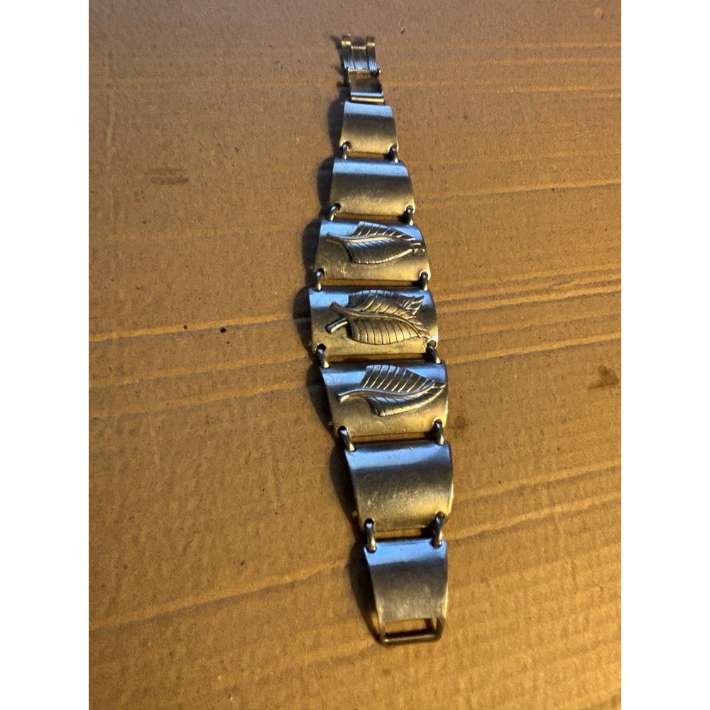 Emmons Panel Link Scroller Bracelet. Vintage